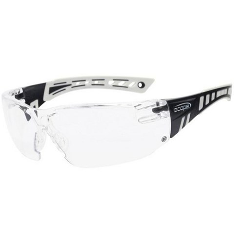 Scope Speed Safety Glasses C-Max Coat Eclipse Lens Navy/White Frame