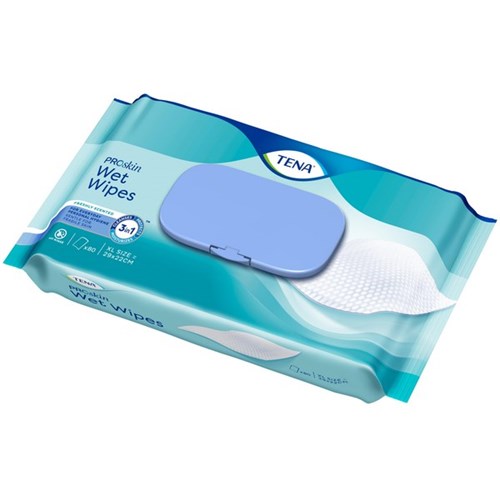 TENA ProSkin Continence Wet Wipes, Pack of 50 Sheets