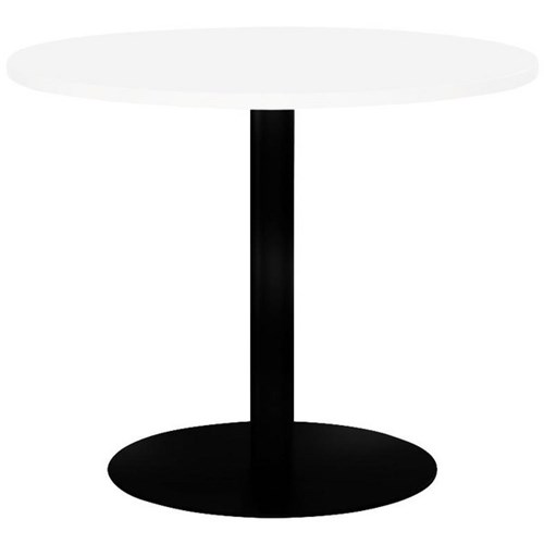 Polo Meeting Table Round 900mm White/Black