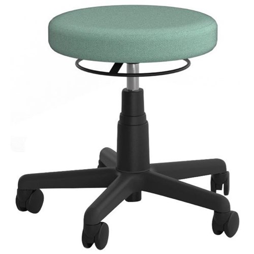 Visitor Stool Nylon Base & Castors Splice Fabric/Lagoon