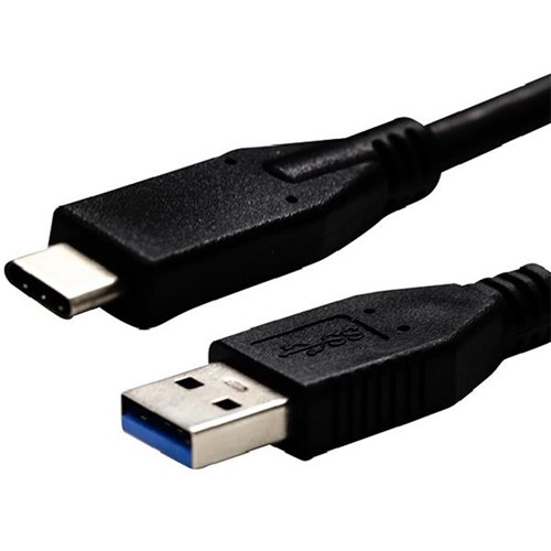 Dynamix USB 3.1 Type C Male to Type A Male Converter Cable 2m Black