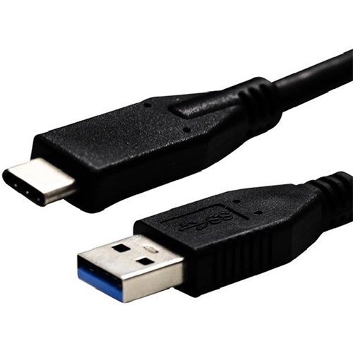 Dynamix USB 3.1 Type C Male to Type A Male Converter Cable 1m Black