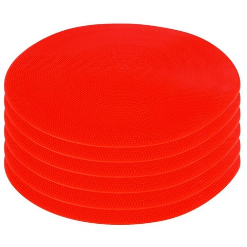 Sport Spot Markers 250mm Red, Set of 6