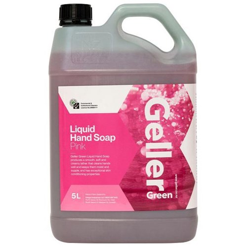 Geller Green Liquid Hand Wash Soap 5L Pink