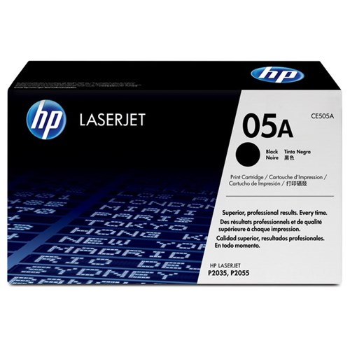 HP 05A Black Laser Toner Cartridge CE505A