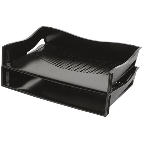 Marbig Enviro Desk Document Tray A4 Landscape Black