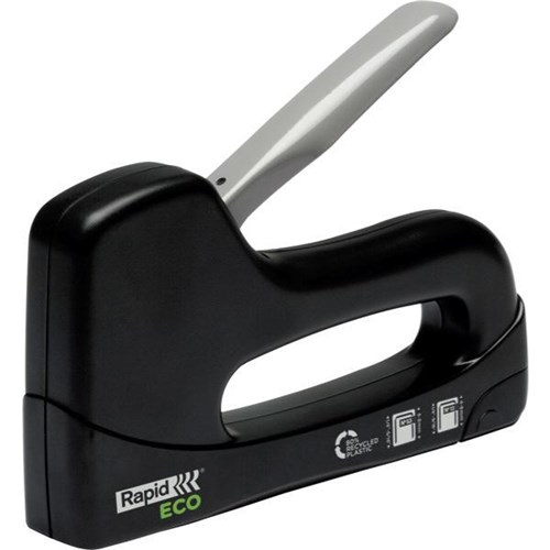 Rapid Eco Recycled Staple Tacker Black