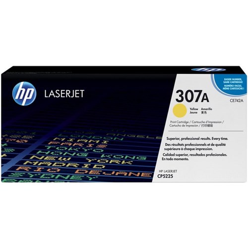 HP 307A Yellow Laser Toner Cartridge CE742A