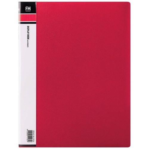 FM A4 Display Book 10 Pocket Red