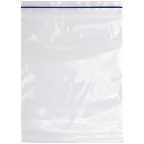 Resealable Plastic Bags 180x255mm 40 Micron Clear, Pack of 100