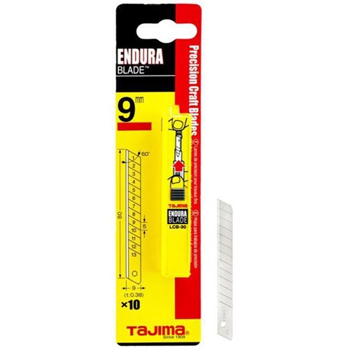 Tajima Cutter Blades 9mm LCB-30, Pack of 10