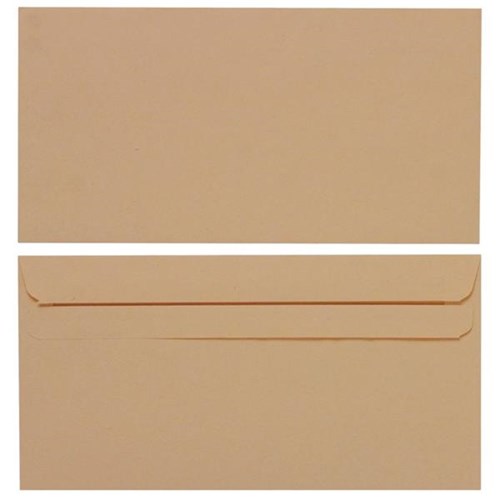 Croxley DLE Wallet Envelopes Seal Easi Manilla 133001, Box of 500