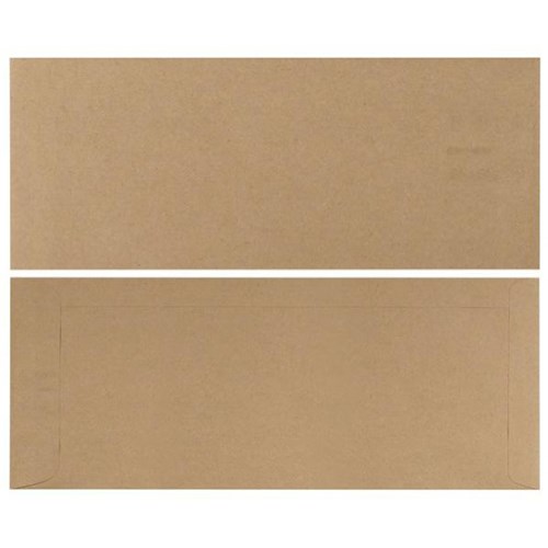 Croxley E34 Pocket Envelopes Peel and Seal Manilla 133264, Box of 250