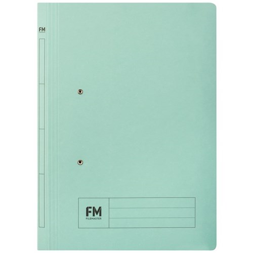 FM Jay-V-Dex Manilla File With Clips Foolscap Blue