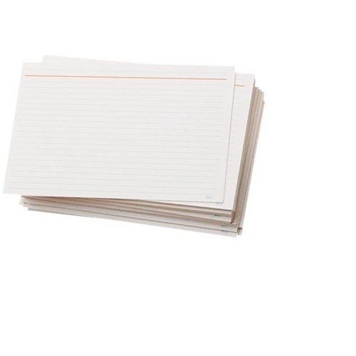 53C System Cards Feint Head Ruled 5x3 Inch 125x75mm, Pack of 100