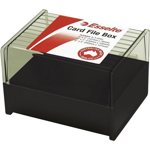 System Card File Box, Plastic, 6x4 Inch, 150x100mm