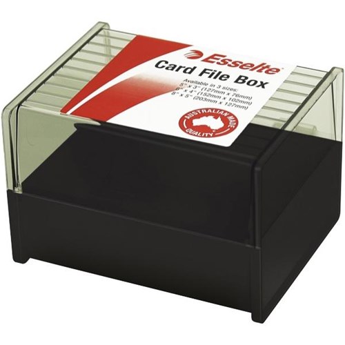 System Card File Box, Plastic, 6x4 Inch, 150x100mm