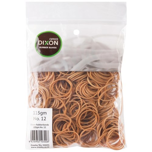 Dixon Rubber Bands No.12 1.6mmx41mm115gm