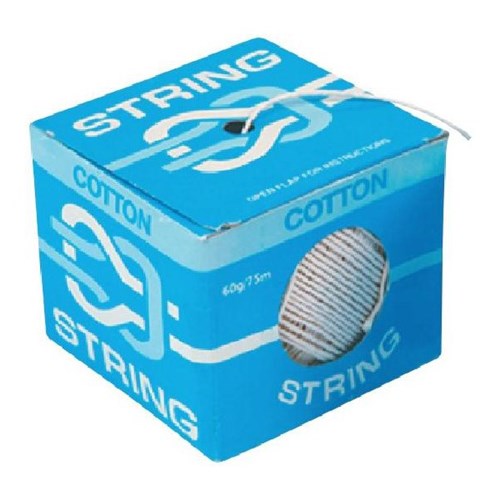 Cotton String 60g 75m White