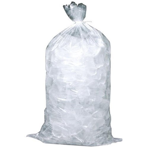 Poly Ice Bags 300x600mm 70 Micron Clear, Pack of 100