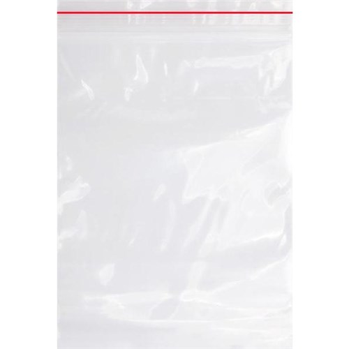 Heavy Duty Resealable Plastic Bags 230x305mm 70 Micron Clear, Pack of 50