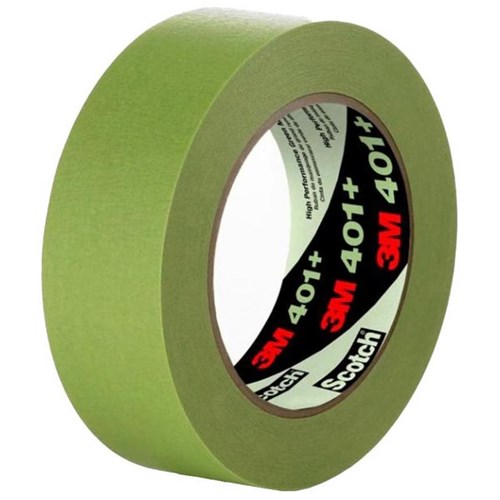 3M™ 401+ Masking Tape 18mm x 55m Green
