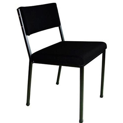 MS2 Stacker Chair Black Frame Black Fabric