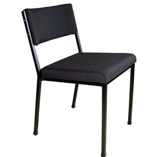 MS2 Stacker Chair Black Frame Graphite Grey Fabric