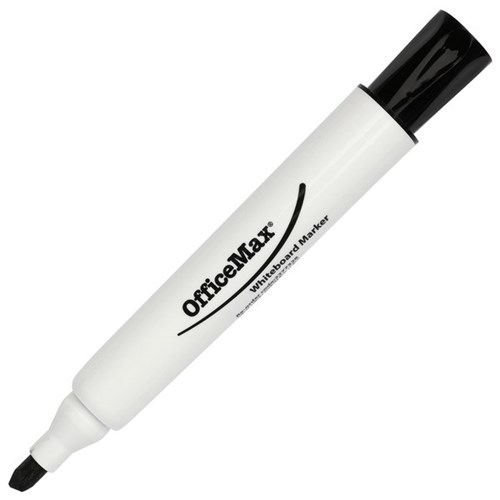 OfficeMax Black Whiteboard Marker Chisel Tip