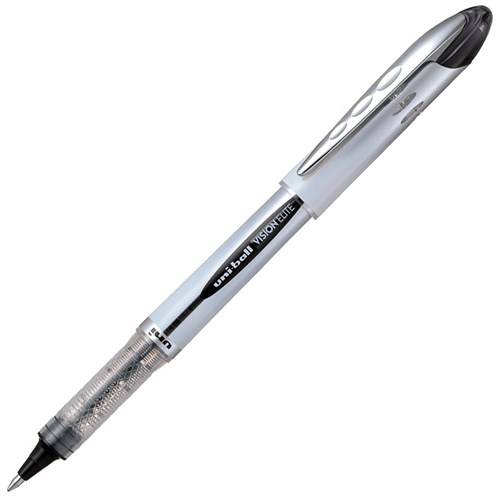 uni-ball Vision Elite Black Rollerball Pen 0.8mm Fine Tip