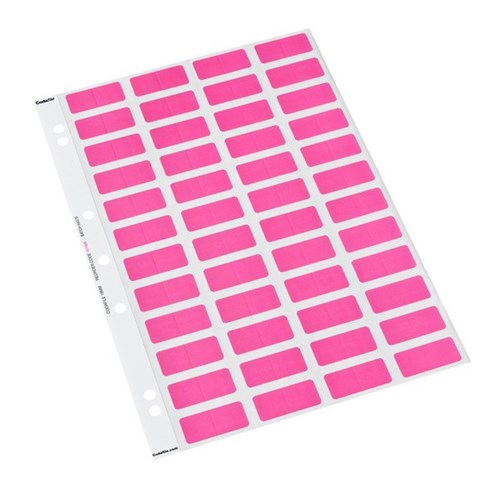 Colourfind Coloured Labels 161905 19mm Pink, Sheet of 48