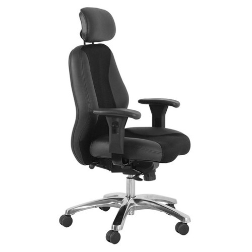 Buro Everest Executive Chair Leather/Mesh Black