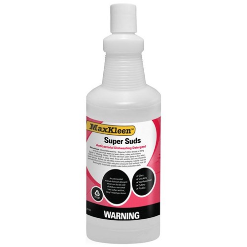 MaxKleen Super Suds Empty Trigger Spray Bottle Only 1L