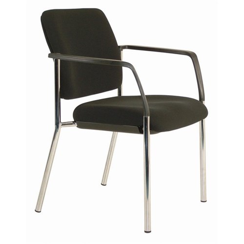 Buro Lindis Guest Chair With Arms Black