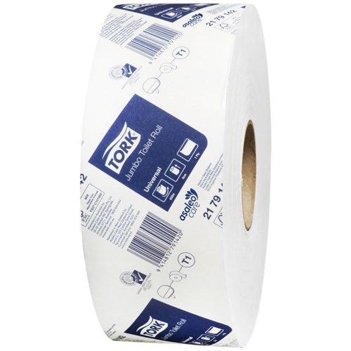 Tork T1 Jumbo Universal Toilet Tissue 2179142 1 Ply 600m