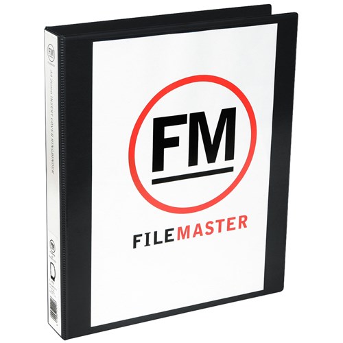 FM Overlay Ringbinder A4 50mm 4 Ring Black