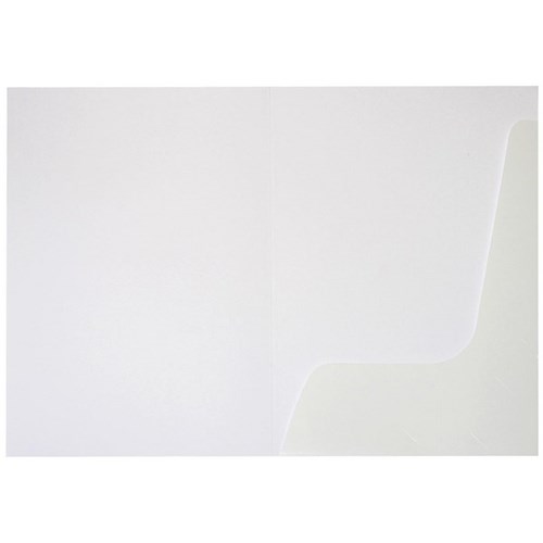 FM Presentation Folder 1 Pocket Gloss White, Pack of 50