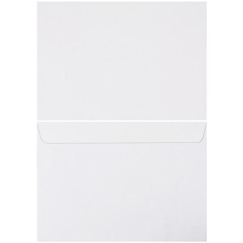 Croxley C4 Wallet Envelopes Tropical Seal White 133322, Box of 250