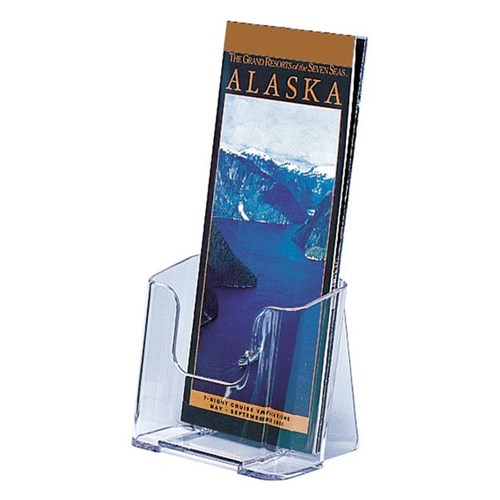 Deflecto Brochure Holder DLE Leaflet Size Clear