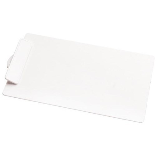 Plastic Clipboard Foolscap White