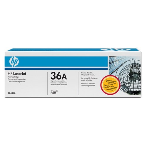 HP 36A Black Laser Toner Cartridge CB436A