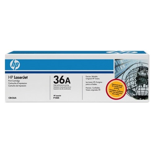 HP 36A Black Laser Toner Cartridge CB436A