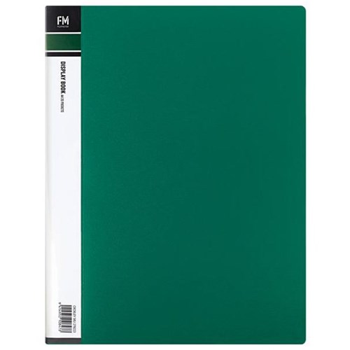 FM A4 Display Book Insert Cover 20 Pocket Green