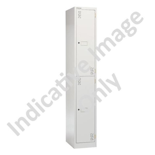 Precision Classic 2 Tier Locker 300mm Latch Lock Silver Grey