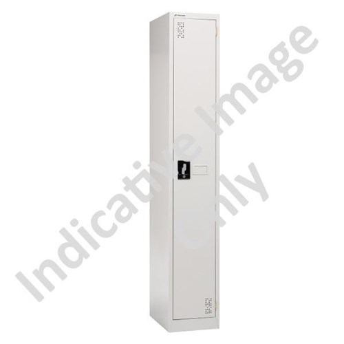 Precision Classic 1 Tier Locker 300mm Latch Lock Silver Grey