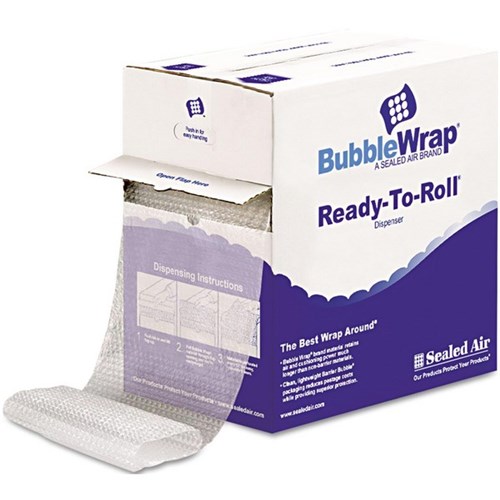 Air Bubble Polybubble Perforated Sheets Dispenser Box 300mm x 30m, Roll of 100