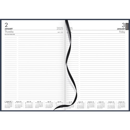 Collins A41 Diary A4 1 Day Per Page 2025 Blue