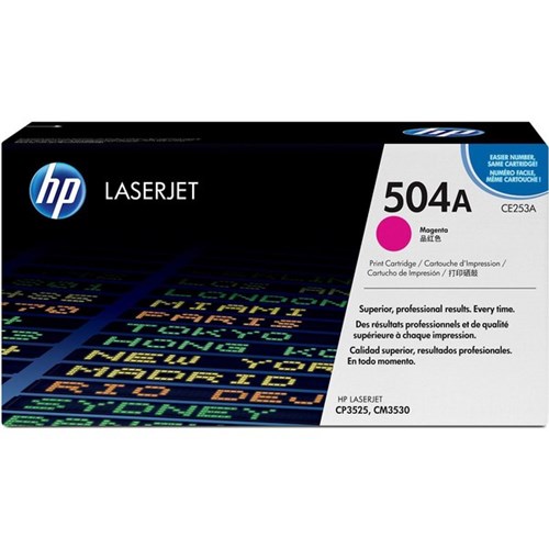 HP 504A Magenta Laser Toner Cartridge CE253A