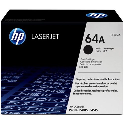 HP 64A Black Laser Toner Cartridge CC364A