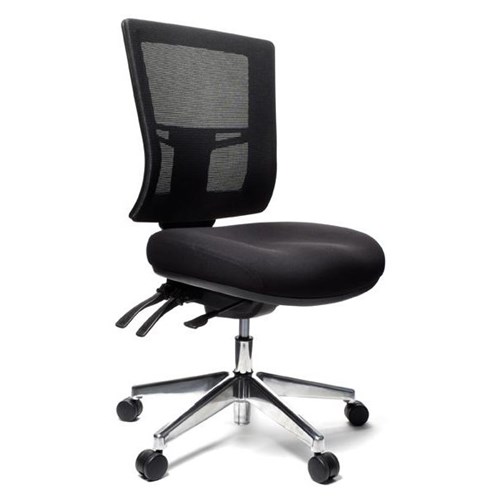 Metro II 24/7 Chair Mesh Back 3 Levers Aluminium Base Black